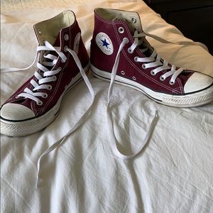 Chuck Taylor All Star High-Top Sneaker (Maroon)